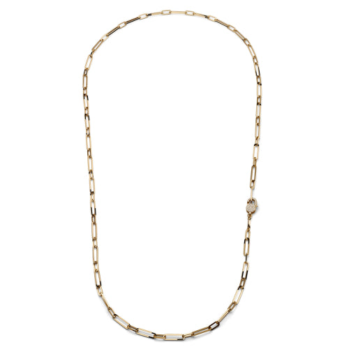 Collana lunga con chiusura in zirconi UNOAERRE