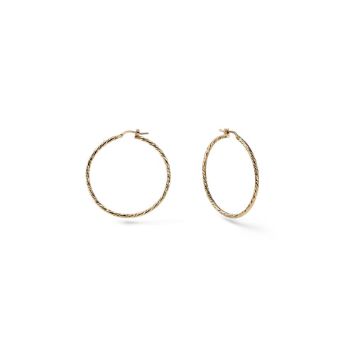 Orecchini a cerchio diamantati UNOAERRE