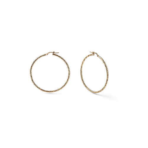 Orecchini a cerchio diamantati maxi UNOAERRE