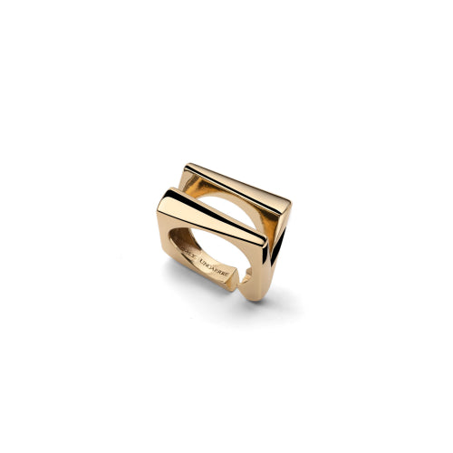 Anello design dorato UNOAERRE