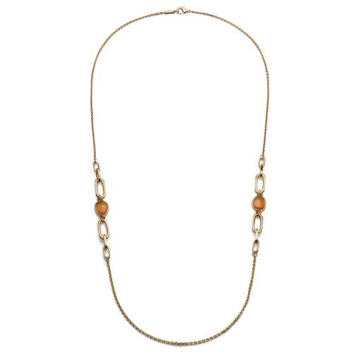 Collana lunga con pietre occhio di gatto UNOAERRE