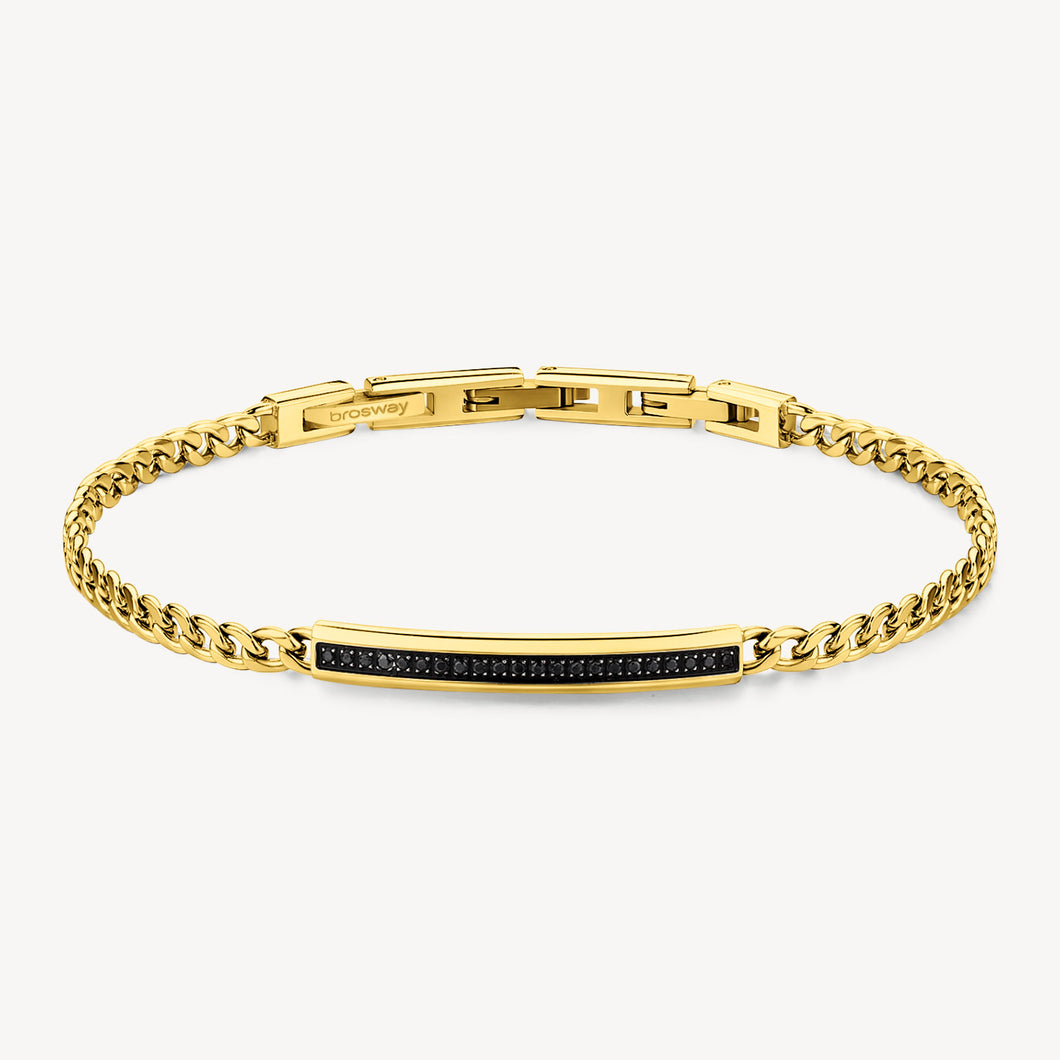 BRACCIALE UOMO BROSWAY INK GOLD